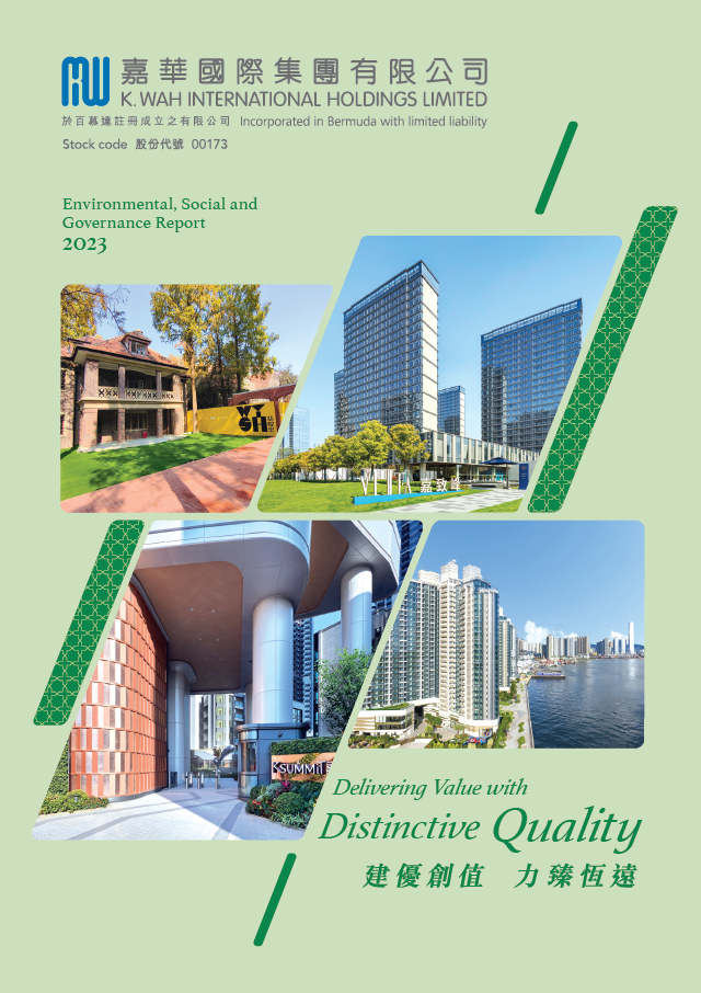 K. Wah International Holdings Limited - Environmental, Social and Governance Report 2023